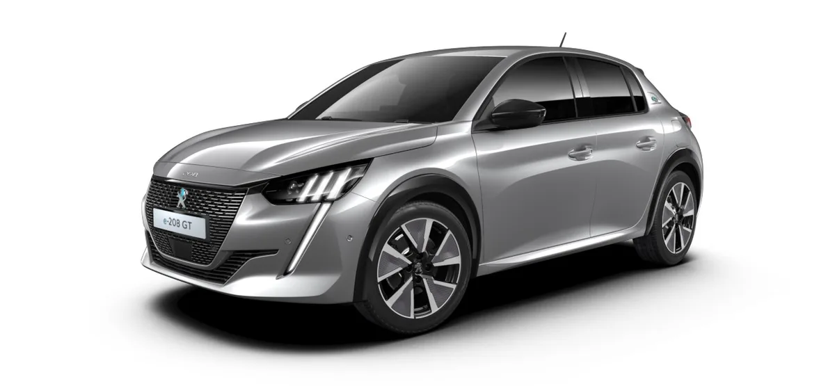 Peugeot 208 e-GT Electrique 136ch Electrique 5 portes Gris Artense — visuel 3