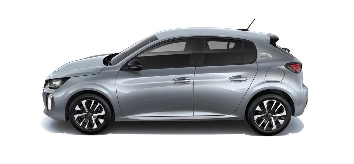 Peugeot Nouvelle 208 STYLE MHEV Micro Hybride 110ch Sans plomb 5 portes Gris Artense — visuel 4