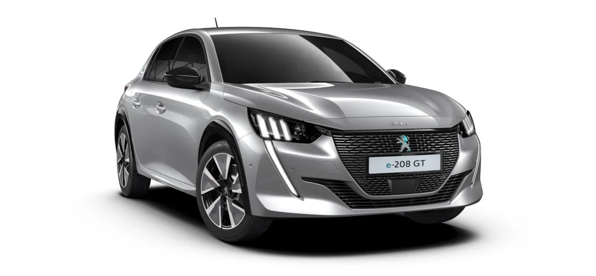 Peugeot 208 e-GT Electrique 136ch Electrique 5 portes Gris Artense — visuel 2
