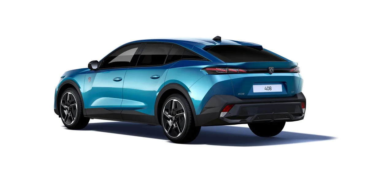 Peugeot 408 GT HYBRID Hybride 225ch Sans plomb 5 portes Bleu Obsession — visuel 4