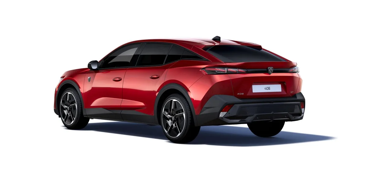 Peugeot 408 GT HYBRID Hybride 225ch Sans plomb 5 portes Rouge Elixir vernis — visuel 2