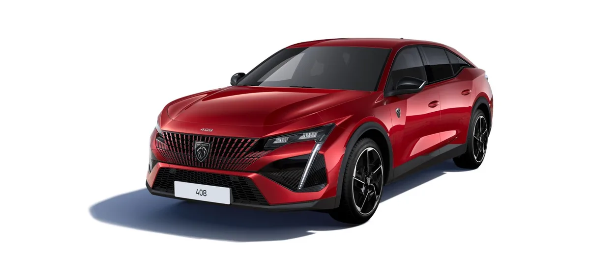 Peugeot 408 GT HYBRID Hybride 225ch Sans plomb 5 portes Rouge Elixir vernis — visuel 3