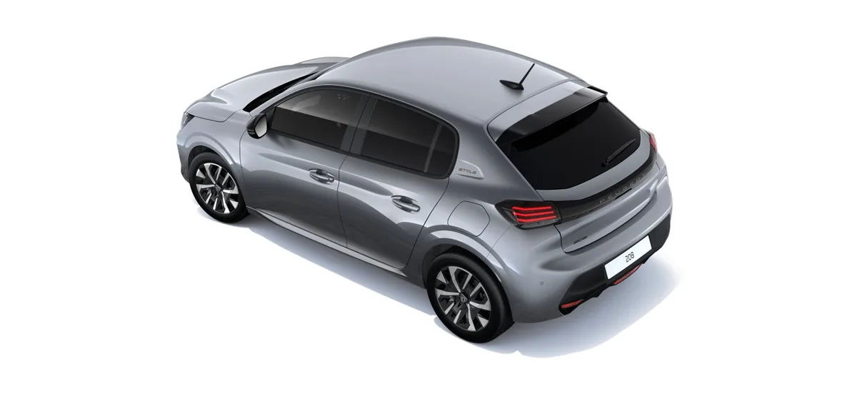 Peugeot Nouvelle 208 STYLE MHEV Micro Hybride 110ch Sans plomb 5 portes Gris Artense — visuel 5