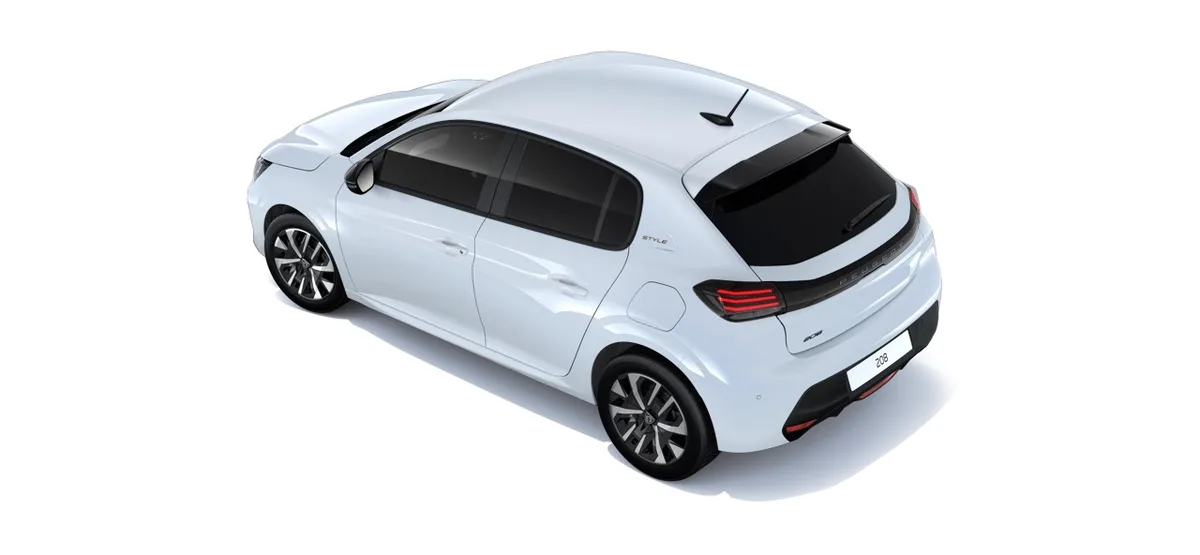 Peugeot Nouvelle 208 STYLE  100ch Sans plomb 5 portes Blanc Banquise — visuel 3